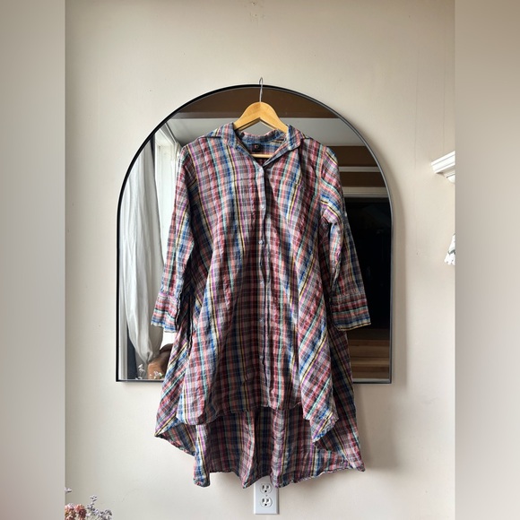 REDBAG | handmade cotton tunic button up | size xs - Picture 3 of 7